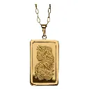Lady Fortuna 10 gram Gold PAMP Suisse Pendant w/ 20" Chain