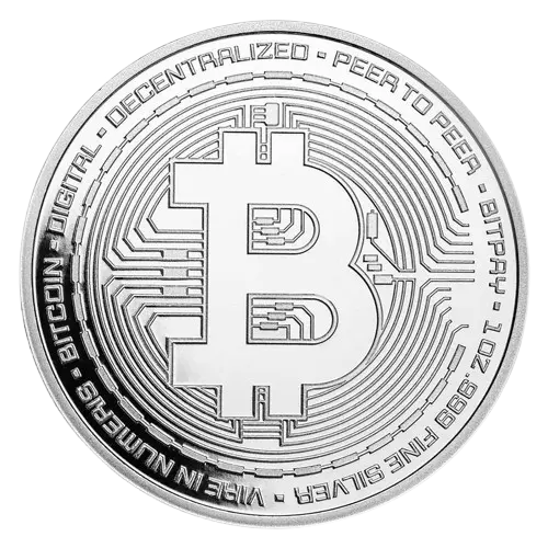 [2025247333] 1 oz Silver Round - Bitcoin