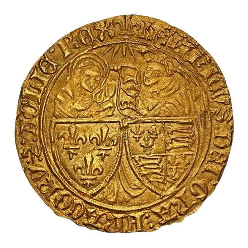 [2025303437] (1422-50) France Gold Salut d'Or Henry VI MS-66 NGC