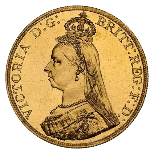 [2025281607] 1887 Great Britain Gold 5 Pounds Victoria MS-65 NGC